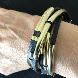Leather wrap bracelet